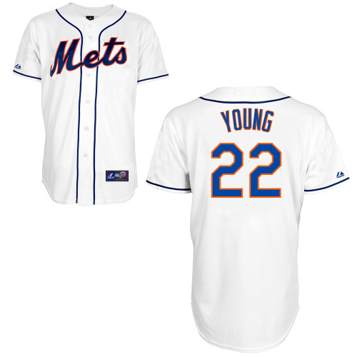 Eric Young #22 mlb Jersey-New York Mets Women's Authentic Alternate 2 White Cool Base Baseball Jersey